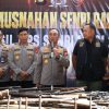 Negara Hadir Berantas Senpi Ilegal, Polda Sumsel Musnahkan Ratusan Senjata Api Hasil Ops Senpi Musi 2026