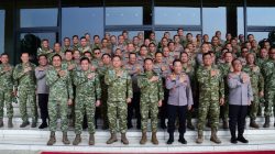 Kasad Dampingi Panglima TNI Terima Kunjungan Silaturahmi Kapolri di Mabes TNI